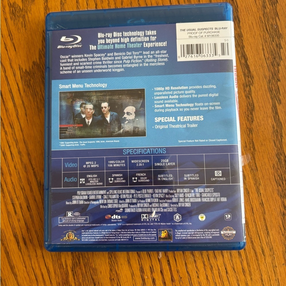 The Usual Suspects Blu-ray - Picture 2 of 2